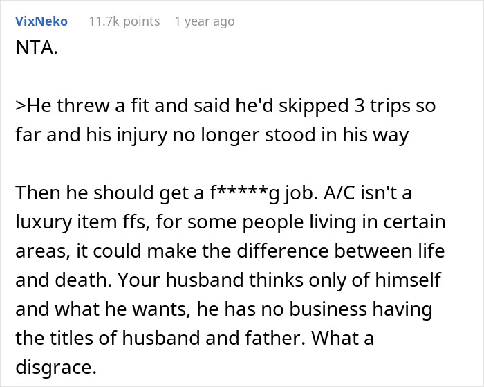 Husband Sees Wife's New AC, Says He Deserves A Trip With His Buddies If She Has That Kind Of Money Husband Sees Wife's New AC, Says He Deserves A Trip With His Buddies If She Has That Kind Of Money