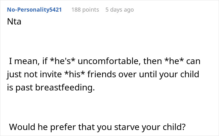 Man Demands Wife Stop Breastfeeding Their Baby In Front Of His Mates, Is Told To ‘Shut Up’ Man Demands Wife Stop Breastfeeding Their Baby In Front Of His Mates, Is Told To ‘Shut Up’