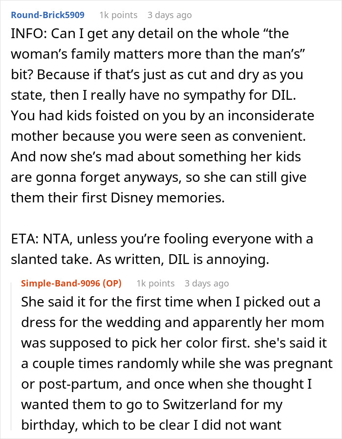 Entitled DIL Demands Grandma Babysit Her Kids For 5 Days, Gets Angry When Kids Are Taken To Disney Entitled DIL Demands Grandma Babysit Her Kids For 5 Days, Gets Angry When Kids Are Taken To Disney