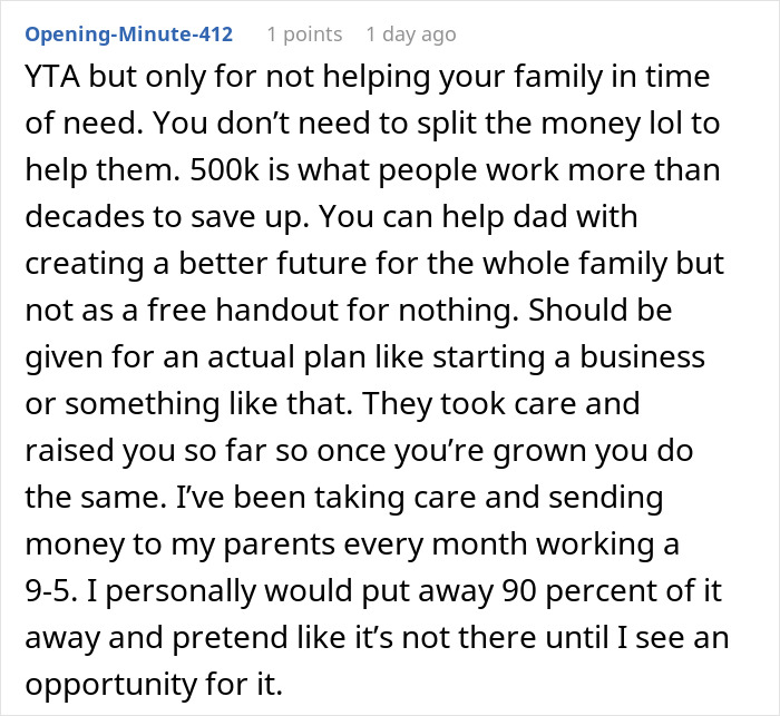 Parents Expect Son To Share His Huge Inheritance With Half-Siblings, Can't Believe He Won't Parents Expect Son To Share His Huge Inheritance With Half-Siblings, Can't Believe He Won't