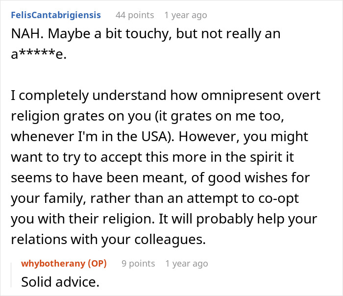 Woman Shuts Down Religious Email At Work, Says “I Don’t Like Prayer/Blessed Language Directed At Me” Woman Shuts Down Religious Email At Work, Says “I Don’t Like Prayer/Blessed Language Directed At Me”