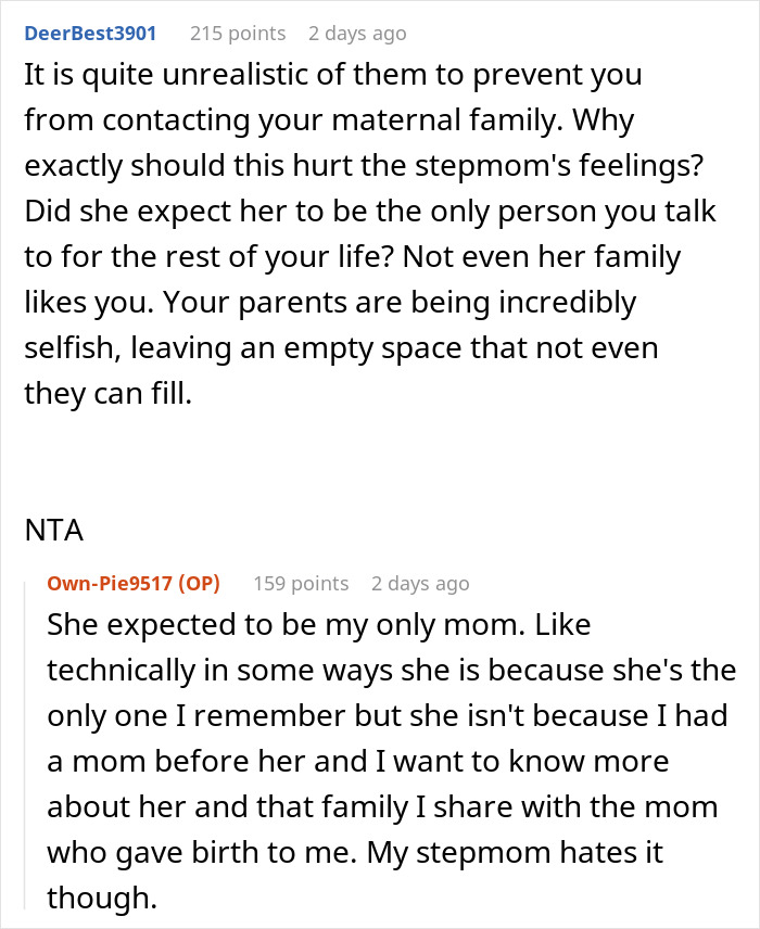 Bitter Teen Goes Against Dad's Wishes To Spend Time With Late Bio Mom's Family, Drama Ensues Bitter Teen Goes Against Dad's Wishes To Spend Time With Late Bio Mom's Family, Drama Ensues