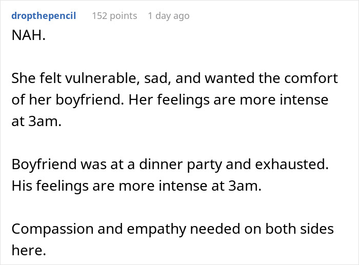 Woman Gets Upset When Her Boyfriend Can’t Stay Up At 3AM To Console Her