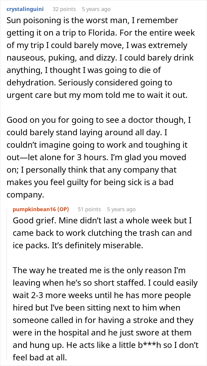 Jerk Boss Mocks Employee For Taking First Half A Day Off In 10 Months, It Backfires Jerk Boss Mocks Employee For Taking First Half A Day Off In 10 Months, It Backfires