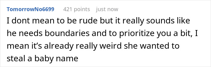 Woman Fails At Stealing Friend's Baby Name As His Wife Lied About Her Options Woman Fails At Stealing Friend's Baby Name As His Wife Lied About Her Options