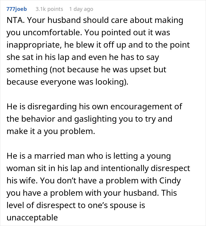 Woman Is Uncomfortable With 18 Y.O. Guest "Making Passes" At Her Husband