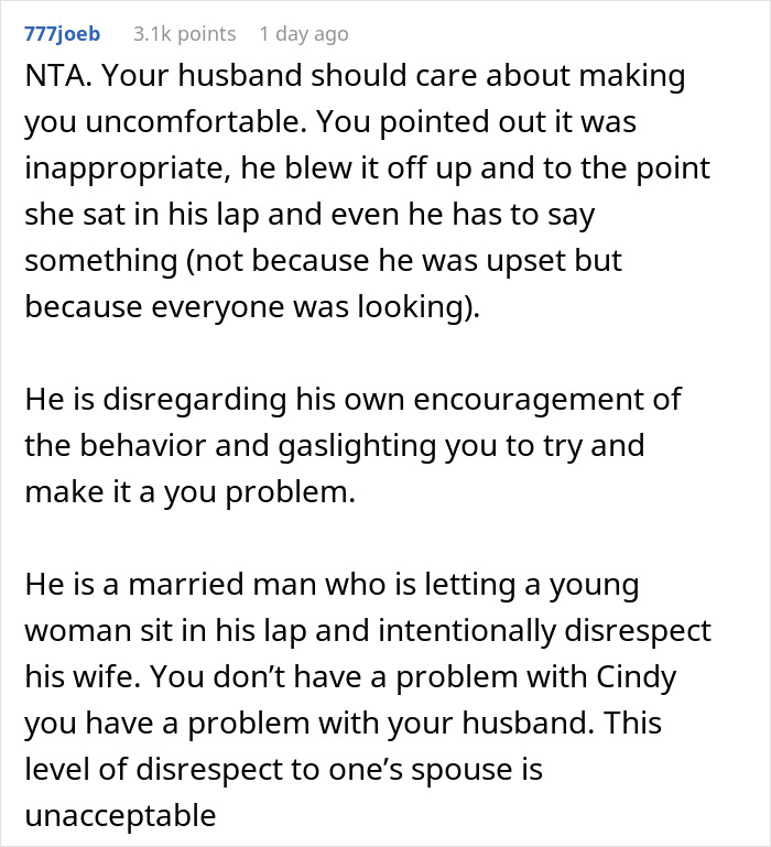 Woman Is Uncomfortable With 18 Y.O. Guest "Making Passes" At Her Husband Woman Is Uncomfortable With 18 Y.O. Guest "Making Passes" At Her Husband