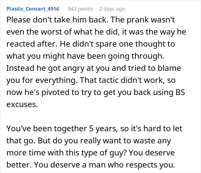 Man Tries Blaming GF For Prank Gone Wrong, Comes Crawling Back Next Day, Leaving Her Confused Man Tries Blaming GF For Prank Gone Wrong, Comes Crawling Back Next Day, Leaving Her Confused