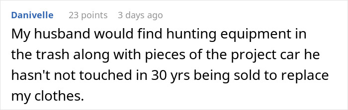"I Feel Disrespected But Everyone Agrees With Him": Husband Throws Out Wife's Clothes "I Feel Disrespected But Everyone Agrees With Him": Husband Throws Out Wife's Clothes