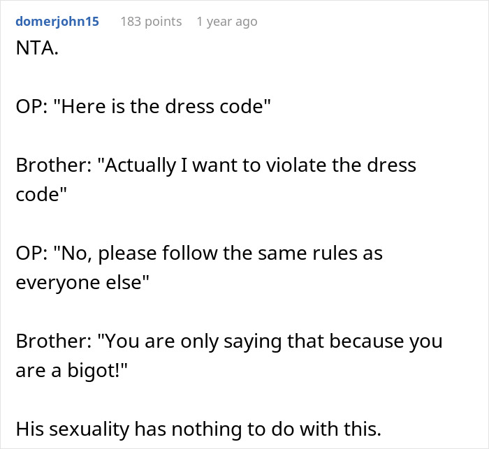 "AITA For Uninviting My Gay Brother And His Boyfriend To My Wedding?" "AITA For Uninviting My Gay Brother And His Boyfriend To My Wedding?"