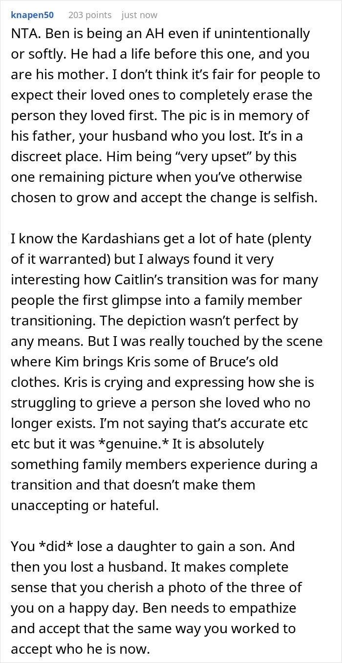 Mom Agrees To Hide All Photos Of Her Son Pre-Transition Except For One, Gets Called Cruel Mom Agrees To Hide All Photos Of Her Son Pre-Transition Except For One, Gets Called Cruel