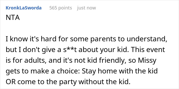 "[Am I The Jerk] For Telling My Friend She Can’t Come If She Brings Her Kid"