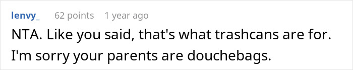 Dad Asks Teen To Throw Away Menstrual Products In Kitchen, She Refuses, So He Dumps Them On Her Bed Dad Asks Teen To Throw Away Menstrual Products In Kitchen, She Refuses, So He Dumps Them On Her Bed
