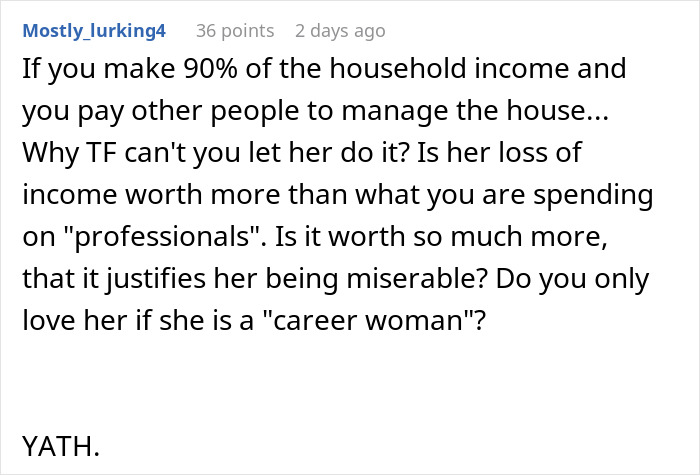 Wife Insists On Becoming A Housewife, Is Shocked Husband Wants Divorce Wife Insists On Becoming A Housewife, Is Shocked Husband Wants Divorce