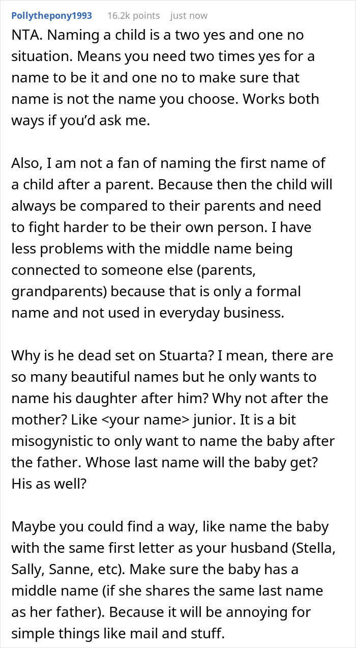 Guy Picks His Family Male Name For Future Kid, Has A Fight With Wife After It Turns Out It’s A Girl