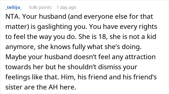 Woman Is Uncomfortable With 18 Y.O. Guest "Making Passes" At Her Husband Woman Is Uncomfortable With 18 Y.O. Guest "Making Passes" At Her Husband