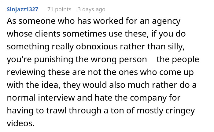 “It’s A Red Flag”: Job Applicant Strikes Back Against One-Way Interview Process “It’s A Red Flag”: Job Applicant Strikes Back Against One-Way Interview Process