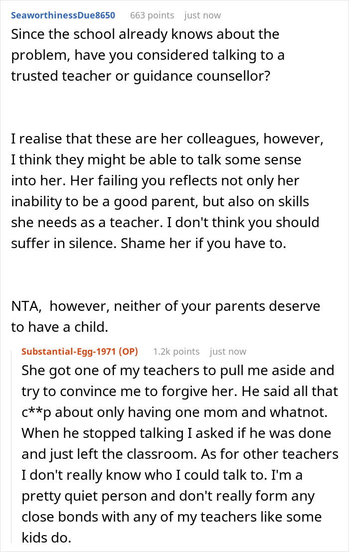Teen’s Mom Chooses His Bully As Her TA, Boy Cuts Off Mother Completely And Decides To Move Out At 18