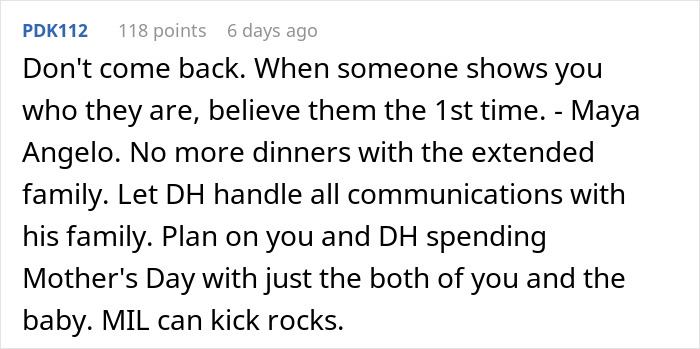 Woman Who Called Her Daughter-In-Law “Too Fat To Eat Dinner” Is Shocked When She Leaves Woman Who Called Her Daughter-In-Law “Too Fat To Eat Dinner” Is Shocked When She Leaves