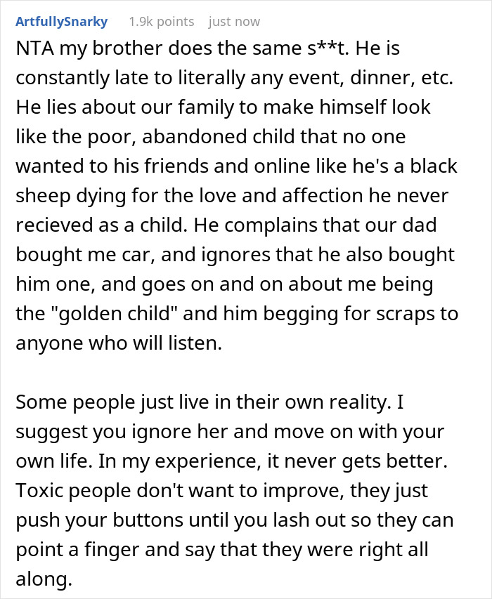 Envious Sister Wonders Why Sibling Gets A Car And She Doesn't, Learns She Is A Drain On The Family Envious Sister Wonders Why Sibling Gets A Car And She Doesn't, Learns She Is A Drain On The Family