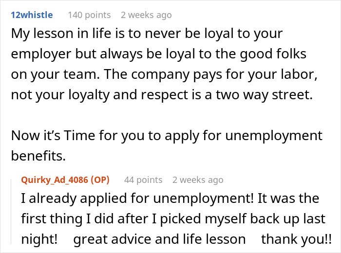 “Never Be Loyal To Your Employer”: Employee Loses The Job She’s Had For 2 Years In 15 Minutes
