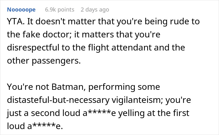 Man Seeks Support Online: "AITA For Telling A Doctor To Shut Up On A Turbulent Flight?"