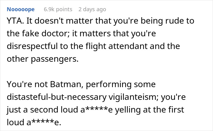 Man Seeks Support Online: "AITA For Telling A Doctor To Shut Up On A Turbulent Flight?" Man Seeks Support Online: "AITA For Telling A Doctor To Shut Up On A Turbulent Flight?"