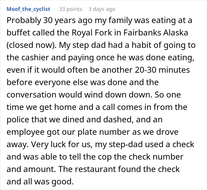Customer Can’t Hold It In, Runs To Bathroom With Bill Left Unpaid, Is Welcomed Back By Police Customer Can’t Hold It In, Runs To Bathroom With Bill Left Unpaid, Is Welcomed Back By Police