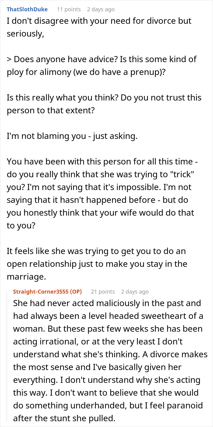 “It's Wild”: Wife Reveals She’s Asexual And Tries To Open Relationship Without Husband’s Consent