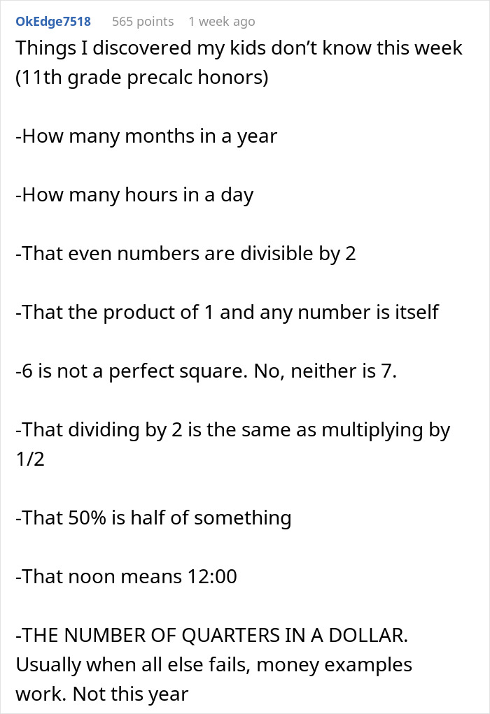 “The Ugly Truth”: Teacher At Breaking Point As Students Can’t Handle Simple Tasks “The Ugly Truth”: Teacher At Breaking Point As Students Can’t Handle Simple Tasks