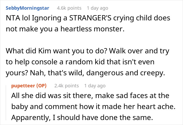 “AITA For Ignoring A Crying Baby In A Restaurant And Continuing To Enjoy My Dessert?” “AITA For Ignoring A Crying Baby In A Restaurant And Continuing To Enjoy My Dessert?”