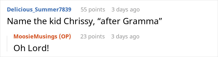 Grandma Throws Threats Over Baby's Name, Soon Realizes No One Cares About Losing Contact With Her Grandma Throws Threats Over Baby's Name, Soon Realizes No One Cares About Losing Contact With Her