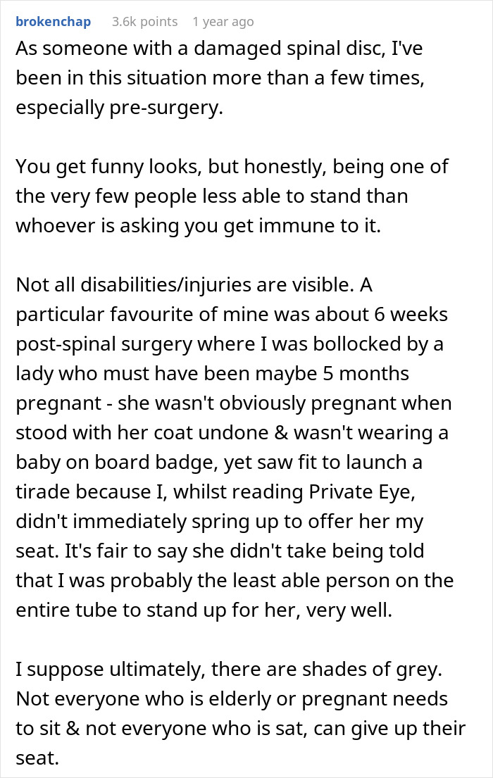 Person Refuses To Give Up Seats For The Pregnant And Elderly, Starts A Fierce Debate Person Refuses To Give Up Seats For The Pregnant And Elderly, Starts A Fierce Debate