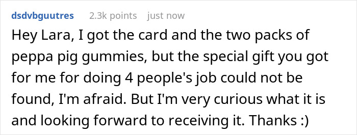 “Should I Say Something?”: Woman Is Unsure How To React After CFO Sends Her Peppa Pig Candies “Should I Say Something?”: Woman Is Unsure How To React After CFO Sends Her Peppa Pig Candies