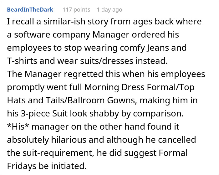 Boss Tries To Police What Employee Should Wear, Regrets It After She Maliciously Complies