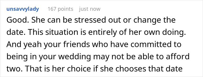 Woman Sets Her Wedding Date A Day After Her Best Friend's Ceremony, Guests Decline Her Invitation Woman Sets Her Wedding Date A Day After Her Best Friend's Ceremony, Guests Decline Her Invitation