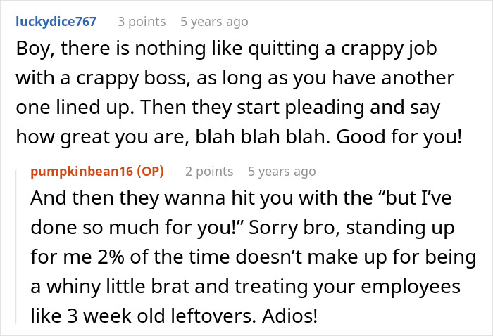 Jerk Boss Mocks Employee For Taking First Half A Day Off In 10 Months, It Backfires Jerk Boss Mocks Employee For Taking First Half A Day Off In 10 Months, It Backfires