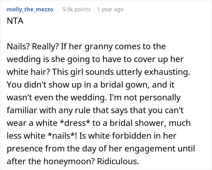 Bride Left In Tears After Friend Had The Audacity To Wear White Nails To Her Bridal Shower Bride Left In Tears After Friend Had The Audacity To Wear White Nails To Her Bridal Shower