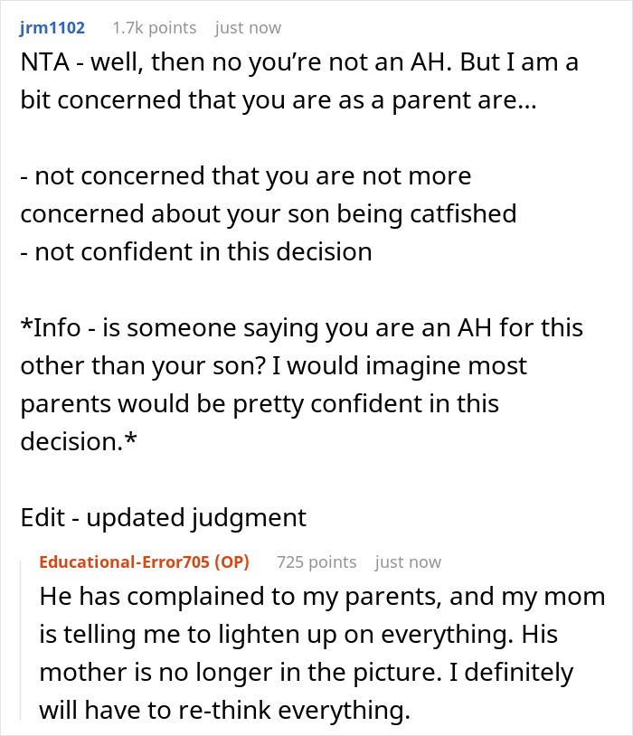 16 Y.O. Can’t See His ‘GF’ Demanding Gifts Is A Scammer, Dad Takes Away His Credit Card Privileges 16 Y.O. Can’t See His ‘GF’ Demanding Gifts Is A Scammer, Dad Takes Away His Credit Card Privileges