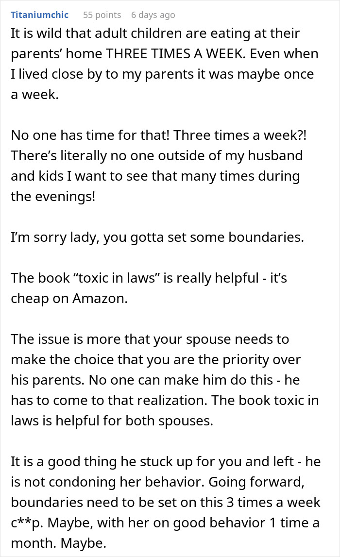 Woman Who Called Her Daughter-In-Law “Too Fat To Eat Dinner” Is Shocked When She Leaves Woman Who Called Her Daughter-In-Law “Too Fat To Eat Dinner” Is Shocked When She Leaves
