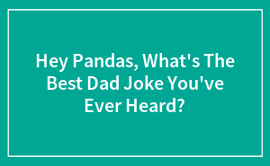 Hey Pandas, What's The Best Dad Joke You've Ever Heard?