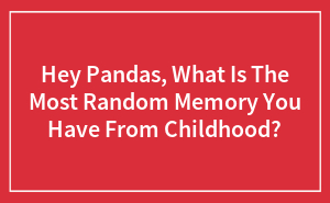 Hey Pandas, What Is The Most Random Memory You Have From Childhood?