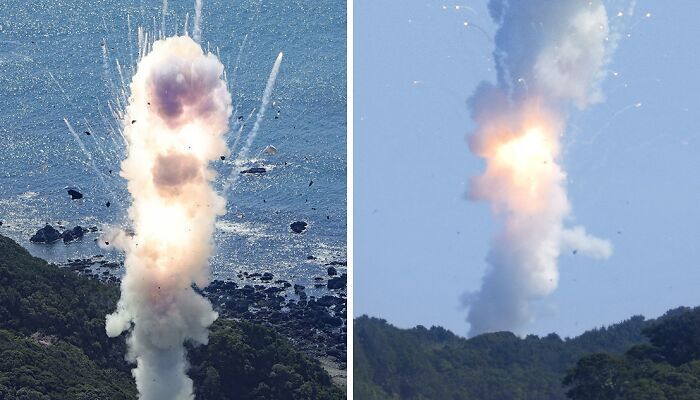 59-Foot-Tall Rocket Explodes In The Sky Just Seconds After Takeoff