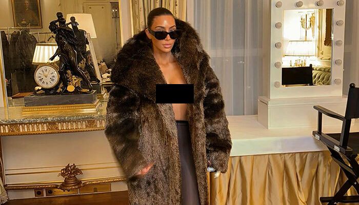 “Kim Censori”: Kim Kardashian “Is Acting Like” Bianca Censori By Wearing Only Fur Coat And Tights