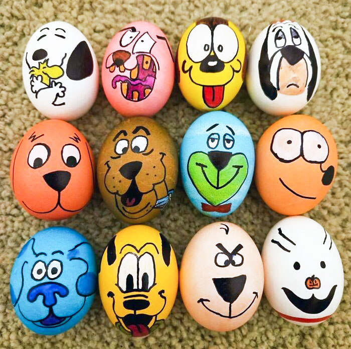 We Went With A Dog Easter Egg Theme This Year. Which One Is Your Favorite And Can You Name Them All?