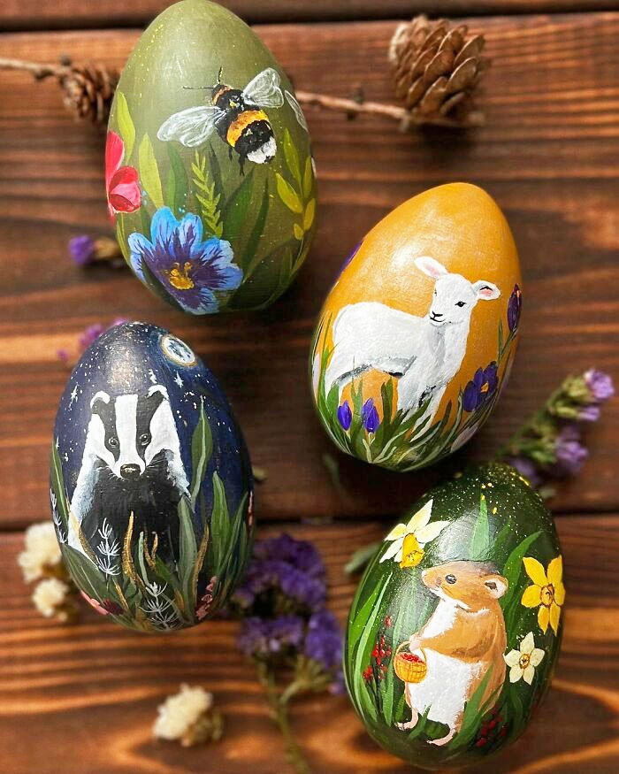 Each Egg Is Hand-Painted, And Each Drawing Is Unique