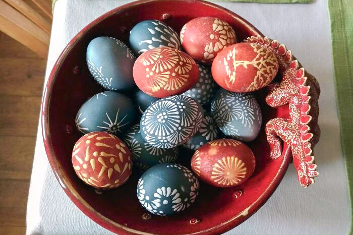 Wax-Painted Easter Eggs From Lithuania