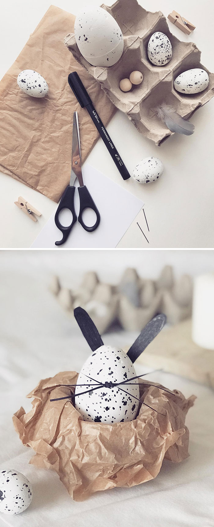  Easter Decoration Idea: Transform An Egg Into A Decorative Bunny