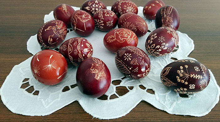 I Made Some Traditional Polish Kraszanki (Scratched Easter Eggs)