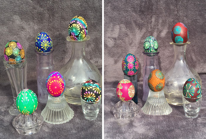  Easter Egg Art (Clear Paraffin And Dye On Hard-Boiled Eggs)